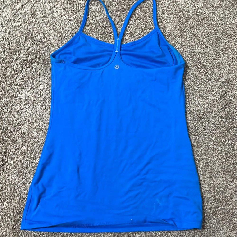 Neon Blue Lululemon Tank (Size 4)